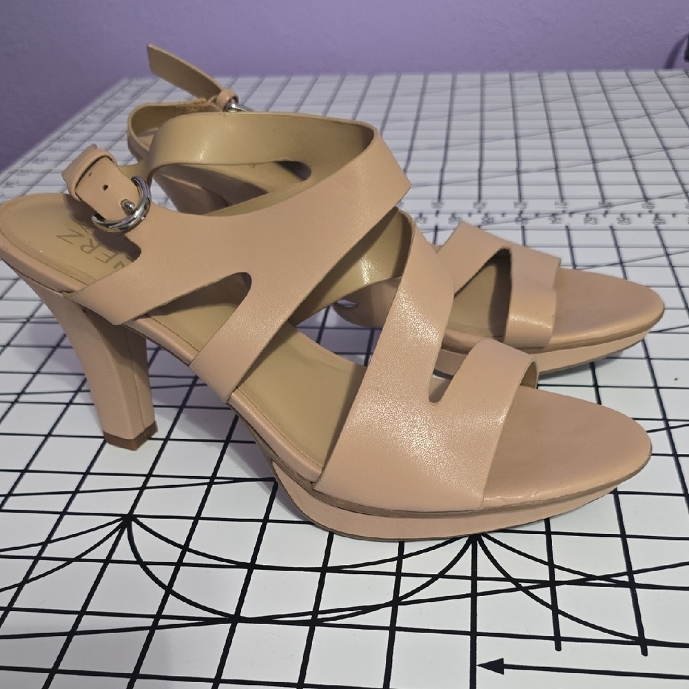 Naturalized Tan Nude Strappy Heel